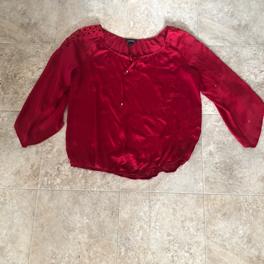 Red blouse